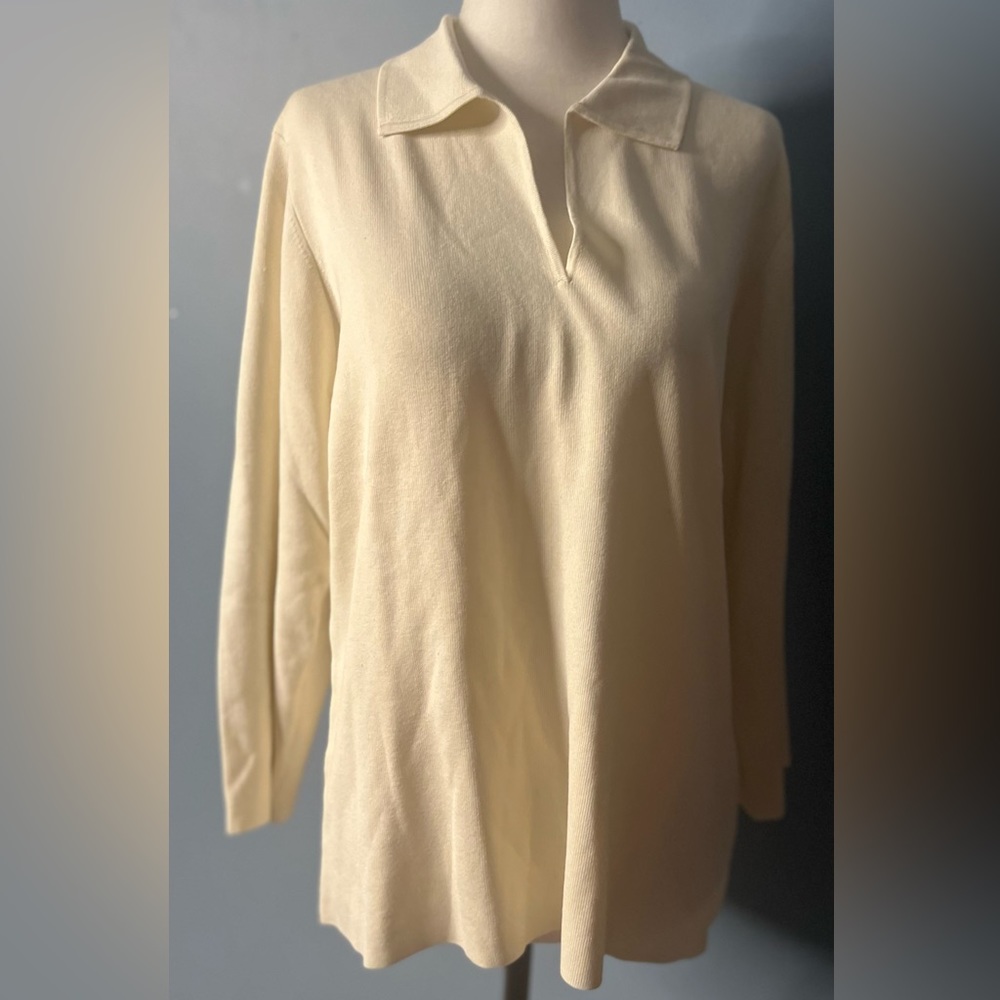 Charter Club Silk Blend Womans Sweater in Cream Color!!